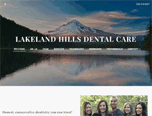 Tablet Screenshot of lakelandhillsdentalcare.com